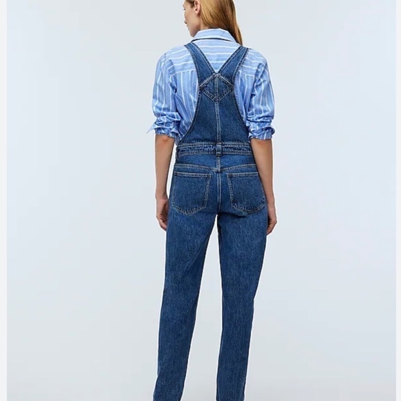 NWT Madewell Low Slung Denim overalls, XS.  CB2034 - Picture 2 of 5